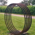Five Ring, 1990, steel, 65" dia.